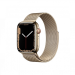 Apple Watch Series 7 GPS + Cellular 45mm Gold Stainless Steel - Gold Milanese Loop