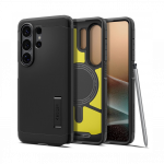 Kaitse&uuml;mbris Tough Armor (MagFit), Samsung Galaxy S26 Ultra, must, tugijalaga, Qi2/MagSafe toega, Spigen