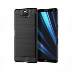 Sony Xperia 10 Plus silikoonkaitse, carbon, must