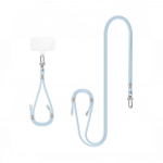 Kaelapael Crossbody Strap + k&auml;epael + kinnitusaas telefoni&uuml;mbrisele, helesinine, Spigen