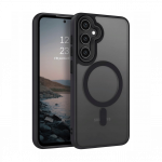 Samsung Galaxy S24+ kaitse&uuml;mbris, l&auml;bipaistev musta-&auml;&auml;rega