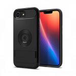 Kaitse&uuml;mbris Slim Armor (MagFit), Apple iPhone 16e, must, tugijalaga, MagSafe, Spigen