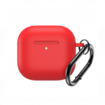 Kaitse&uuml;mbris silikoonist, Apple AirPods 4, punane