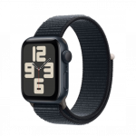 Apple Watch SE (2024) GPS 40mm Midnight Aluminum Case with Ink Sport Loop