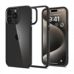 Kaitse&uuml;mbris Ultra Hybrid, Apple iPhone 15 Pro, l&auml;bipaistev musta &auml;&auml;rega, Spigen