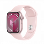 Apple Watch Series 9 GPS 41mm Pink Aluminum Case with Light Pink Sport Band S/M