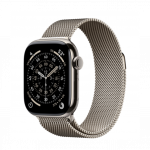 Apple Watch Series 11 GPS + Cellular 42mm Natural Titanium Case with Natural Milanese Loop