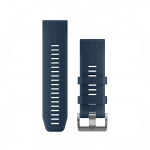 Garmin QuickFit 26mm Captain Blue Silicone with Silver Hardware