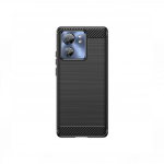 Motorola Edge 40 Carbon case silikoon&uuml;mbris, must
