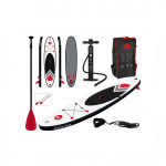 T&auml;ispuhutav aerusurfilaud Pure4fun Basic SUP 305 x 71 x 15cm, hall, punane, valge
