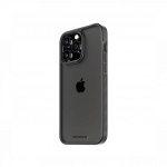 Kaitse&uuml;mbris ClearCase D3O, Apple iPhone 15 Pro Max, l&auml;bipaistev musta &auml;&auml;rega, klaasist tagak&uuml;ljega, PanzerGlass