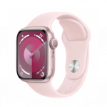Apple Watch Series 9 GPS 41mm Pink Aluminum Case with Light Pink Sport Band M/L