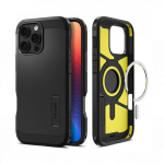 Kaitse&uuml;mbris Tough Armor AI (MagFit), Apple iPhone 16 Pro Max, must, tugijalaga, MagSafe, Spigen