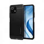 Kaitse&uuml;mbris Rugged Armor, Xiaomi Mi 11 Lite / 11 Lite 5G, must, Spigen