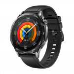 Huawei Watch GT 5 46mm Black Stainless Steel Case with Black Fluoroelastomer Strap