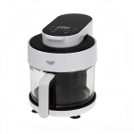 Kuuma&otilde;hufrit&uuml;&uuml;r klaasist kausiga Adler Airfryer 1200 W 3L must/valge