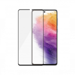 Kaitseklaas Samsung Galaxy A73 5G &uuml;mbrises&otilde;bralik, musta &auml;&auml;rega, PanzerGlass