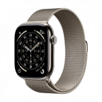 Apple Watch Series 11 GPS + Cellular 46mm Natural Titanium Case with Natural Milanese Loop M/L