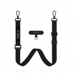 Kaelapael + kinnitusaas telefoni&uuml;mbrisele C65, must Tech-Protect