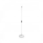 Gravity MS23W Microphone Stand with Round Base, White