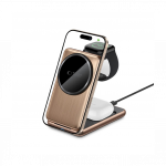 Juhtmevaba laadimisalus QI15W-A42 3in1, kuldne, Tech-Protect