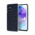 Kaitse&uuml;mbris Liquid Crystal Glitter, Samsung Galaxy A55, l&auml;bipaistev s&auml;delusega, Spigen