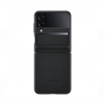 Samsung Galaxy Flip4 Leather Cover, nahast kaitse&uuml;mbris, must