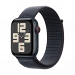 Apple Watch SE 2024 40mm GPS + Cellular Midnight Alumiinium Case with Ink Sport Loop
