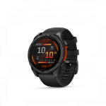 Garmin fenix 8 47mm Slate Gray Steel with Black Silicone Band