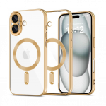 Kaitse&uuml;mbris MagFlex MagSafe, Apple iPhone 16, pronksi-kuldse &auml;&auml;rega, Tech-Protect