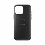 Kaitse&uuml;mbris Everyday Case, Apple iPhone 16 Pro Max, must, MagSafe, vegan nahast tagak&uuml;ljega, Peak Design