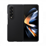 Samsung Galaxy Fold4 Leather Cover, nahast kaitse&uuml;mbris, must