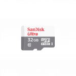 SanDisk m&auml;lukaart microSDHC Ultra 32GB UHS-I/W/A + adapter SDSQUNR-032G-GN6TA