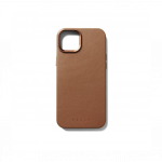 Kaitse&uuml;mbris Apple iPhone 15, pruun, MagSafe, naturaalsest nahast, Mujjo