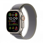 Apple Watch Ultra 2 GPS + Cellular 49mm Titanium Case with Green Gray Trail Loop- S/M