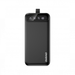 Dudao akupank 30000mAh 3xUSB koos LED taskulambiga, must