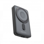 Akupank juhtmevaba laadimisega + USB-C pesaga, 10.000 mAh, 20W, must, Qi2/MagSafe &uuml;hilduv, PB9, Mobile Origin