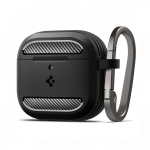 Kaitse&uuml;mbris Rugged Armor, Apple AirPods 4, must, Spigen