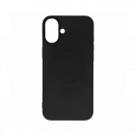 Apple iPhone 16 Liquid MagSafe Case silikoon&uuml;mbris, must