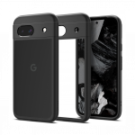 Kaitse&uuml;mbris Ultra Hybrid, Google Pixel 8a, l&auml;bipaistev musta &auml;&auml;rega, Spigen