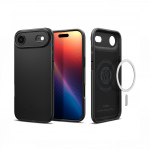 Kaitse&uuml;mbris Thin Fit (MagFit), Apple iPhone Air, must, &otilde;huke, MagSafe &uuml;hilduv, Spigen