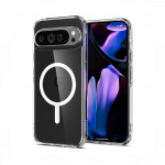 Kaitse&uuml;mbris Ultra Hybrid (MagFit), Google Pixel 9 Pro, l&auml;bipaistev valge MagSafe ringiga, Spigen