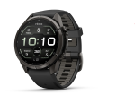 Garmin fenix 9 Pro inReach 43mm Carbon Gray DLC Titanium with Black Pebble Grey Silicone Band