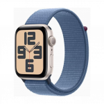 Apple Watch SE 2 GPS 40mm Aluminum Case with Winter Blue Sport Loop