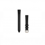 Garmin Lily 2 Bands (14 mm) Black Leather Cream Gold Hardware