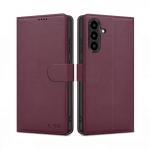 Kaitse&uuml;mbris kaanega Wallet, Samsung Galaxy A57 5G, tumepunane, Tech-Protect