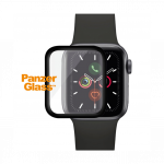Kaitseklaas Apple Watch 4 / 5 / 6 / SE / SE 2022 (44mm) veekindel, kumera musta &auml;&auml;rega, PanzerGlass