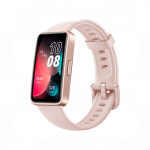 Huawei Band 8 with Sakura Pink Silicone Strap