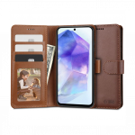 Kaitse&uuml;mbris kaanega Wallet, Samsung Galaxy A55, pruun, Tech-Protect
