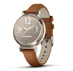 Garmin Lily 2 Classic Cream Gold Tan Leather Band